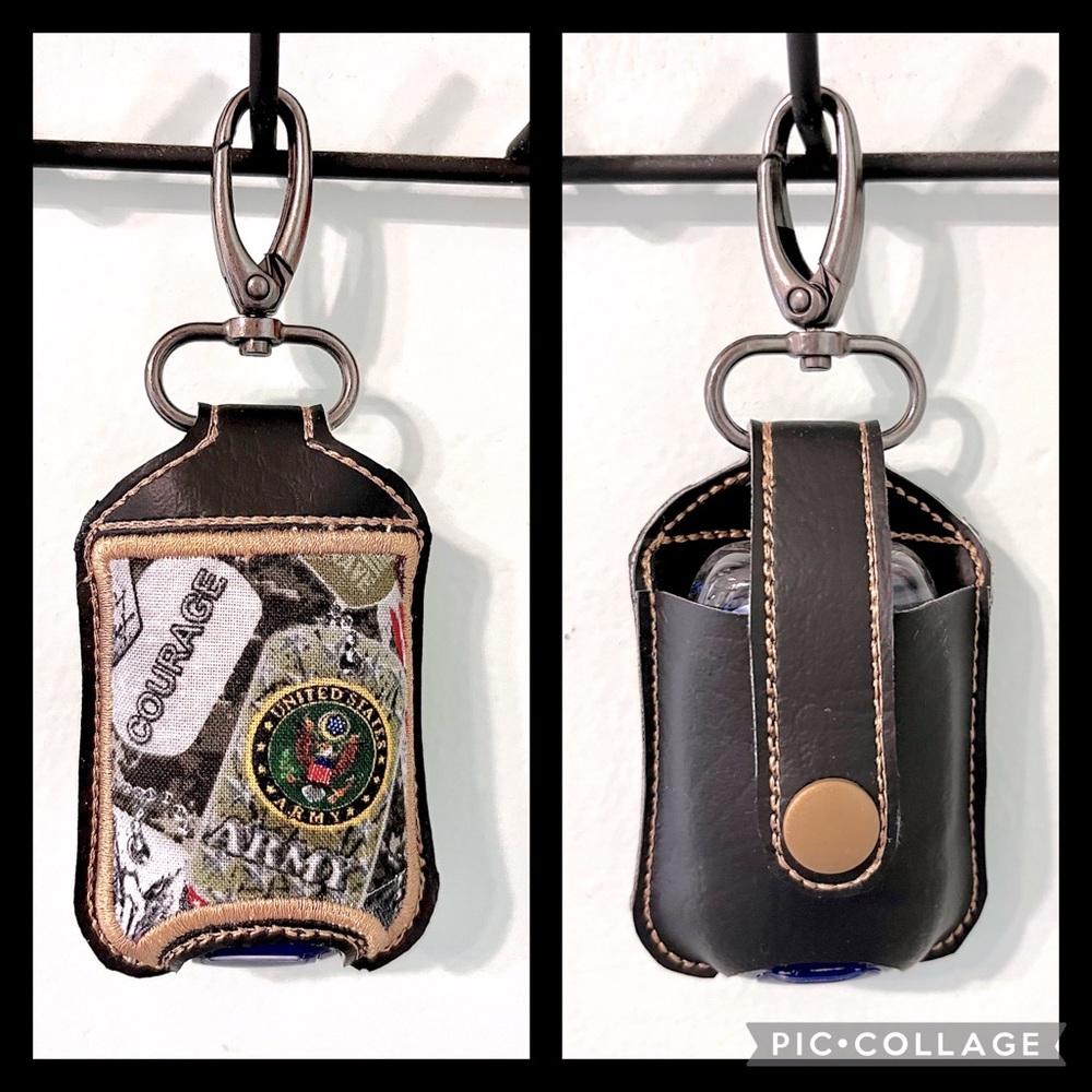 Hand Sanitizer holder perfect for purse, keys, backpack, diaper bags etc